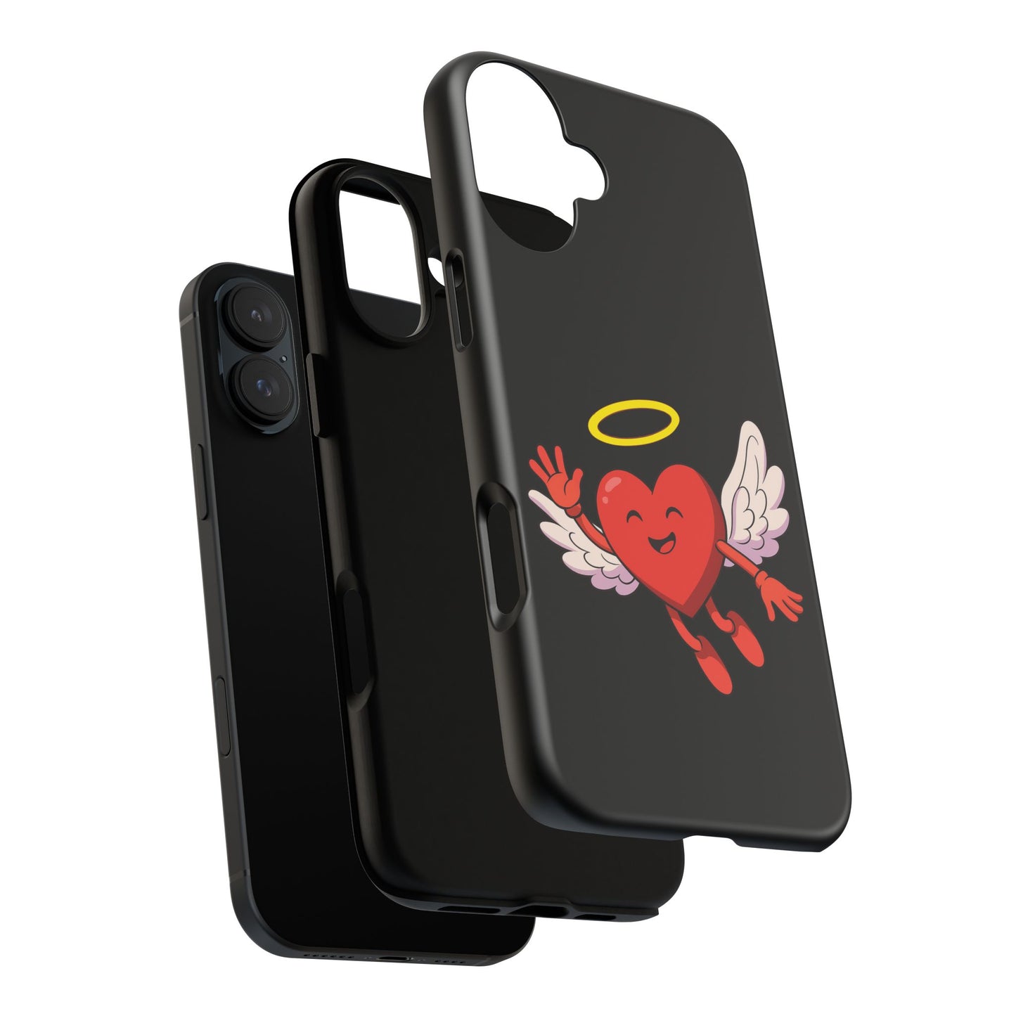 Cute Angel Heart Phone Case | Tough Cases for Everyday Protection, Gift for Friends, Unique Phone Cover, Valentine's Day
