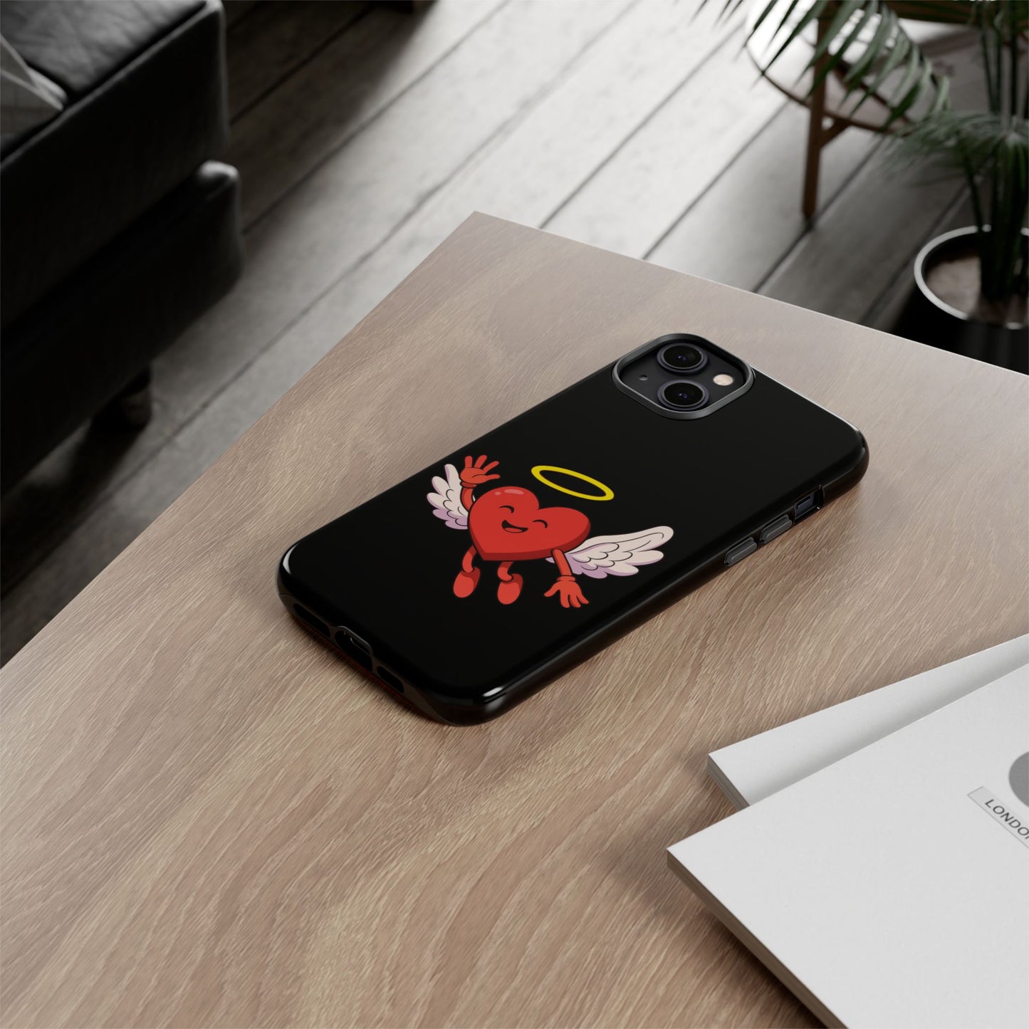 Cute Angel Heart Phone Case | Tough Cases for Everyday Protection, Gift for Friends, Unique Phone Cover, Valentine's Day