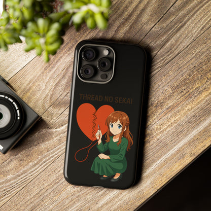 Thread No Sekai - Anime-Inspired Phone Case, Kawaii Design, Gift for Her, Cute Accessory