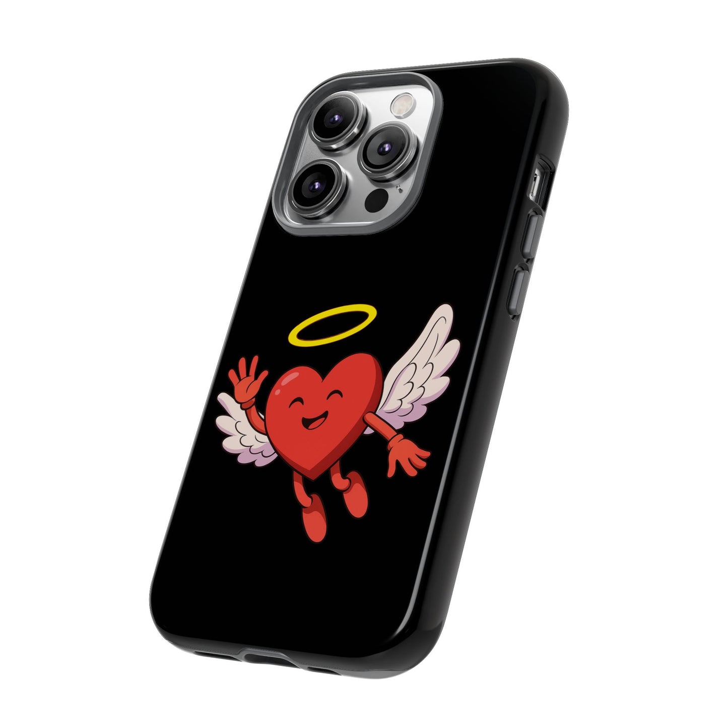Cute Angel Heart Phone Case | Tough Cases for Everyday Protection, Gift for Friends, Unique Phone Cover, Valentine's Day