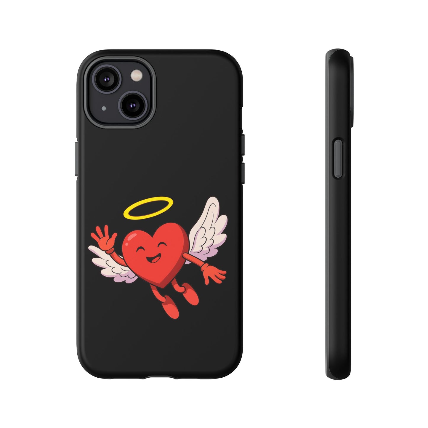 Cute Angel Heart Phone Case | Tough Cases for Everyday Protection, Gift for Friends, Unique Phone Cover, Valentine's Day