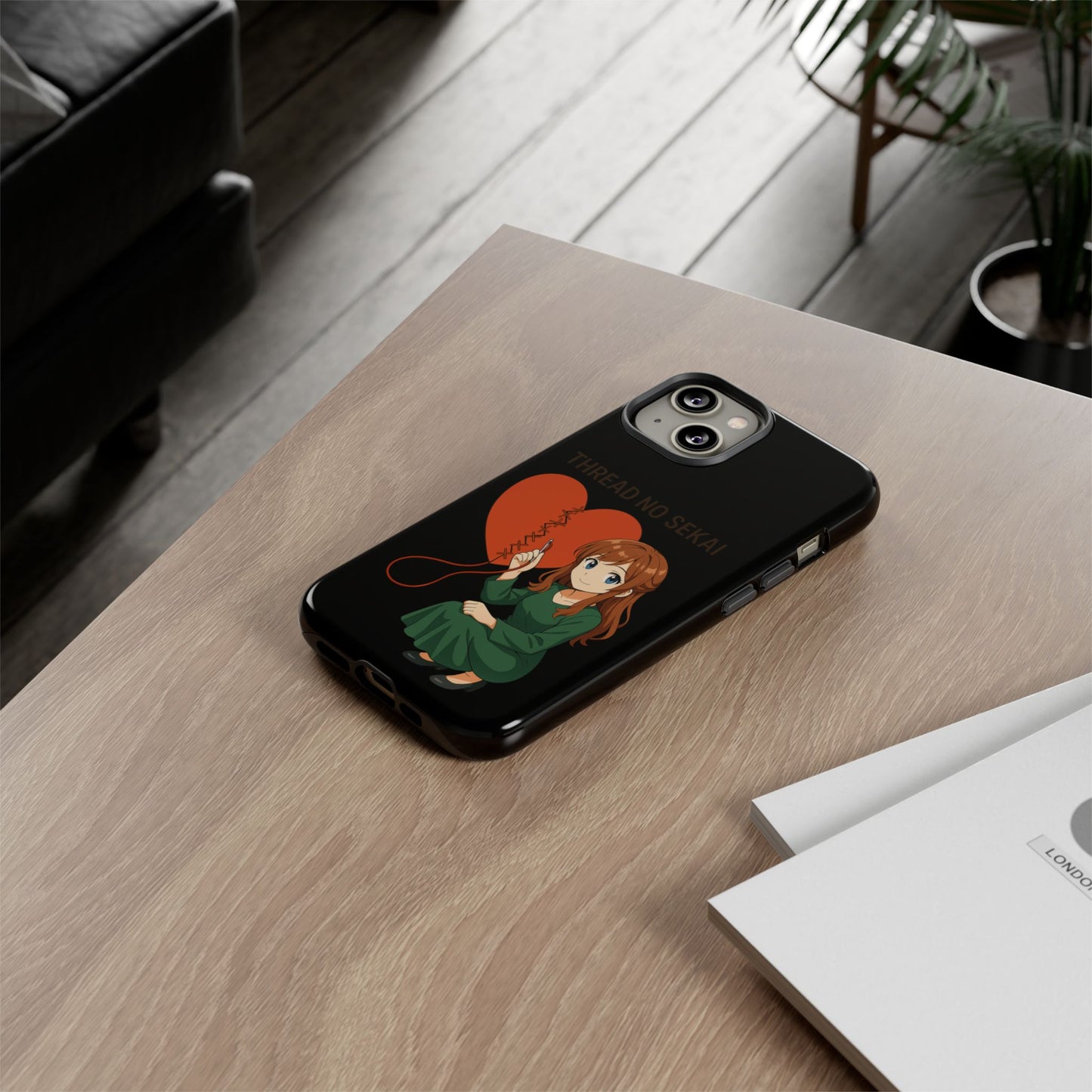 Thread No Sekai - Anime-Inspired Phone Case, Kawaii Design, Gift for Her, Cute Accessory