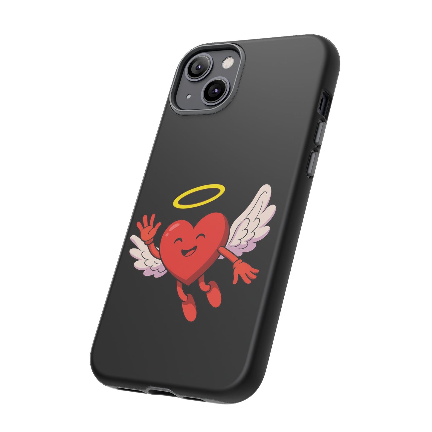 Cute Angel Heart Phone Case | Tough Cases for Everyday Protection, Gift for Friends, Unique Phone Cover, Valentine's Day