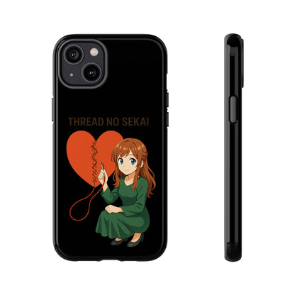 Thread No Sekai - Anime-Inspired Phone Case, Kawaii Design, Gift for Her, Cute Accessory