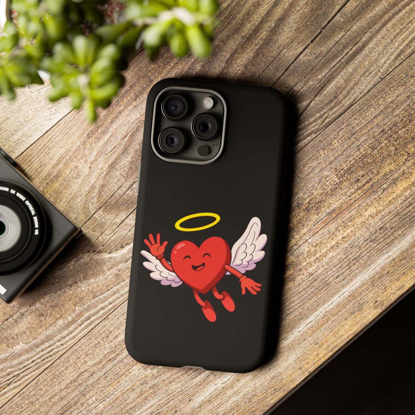 Cute Angel Heart Phone Case | Tough Cases for Everyday Protection, Gift for Friends, Unique Phone Cover, Valentine's Day