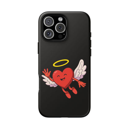 Cute Angel Heart Phone Case | Tough Cases for Everyday Protection, Gift for Friends, Unique Phone Cover, Valentine's Day
