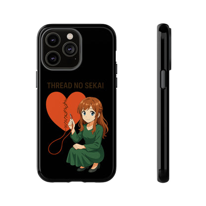 Thread No Sekai - Anime-Inspired Phone Case, Kawaii Design, Gift for Her, Cute Accessory
