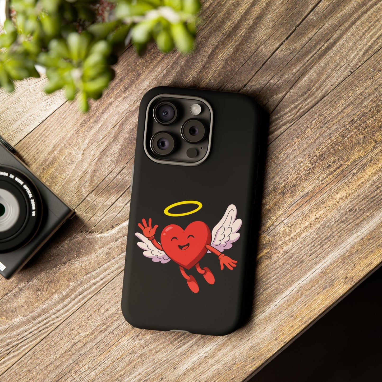 Cute Angel Heart Phone Case | Tough Cases for Everyday Protection, Gift for Friends, Unique Phone Cover, Valentine's Day