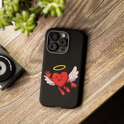 Cute Angel Heart Phone Case | Tough Cases for Everyday Protection, Gift for Friends, Unique Phone Cover, Valentine's Day