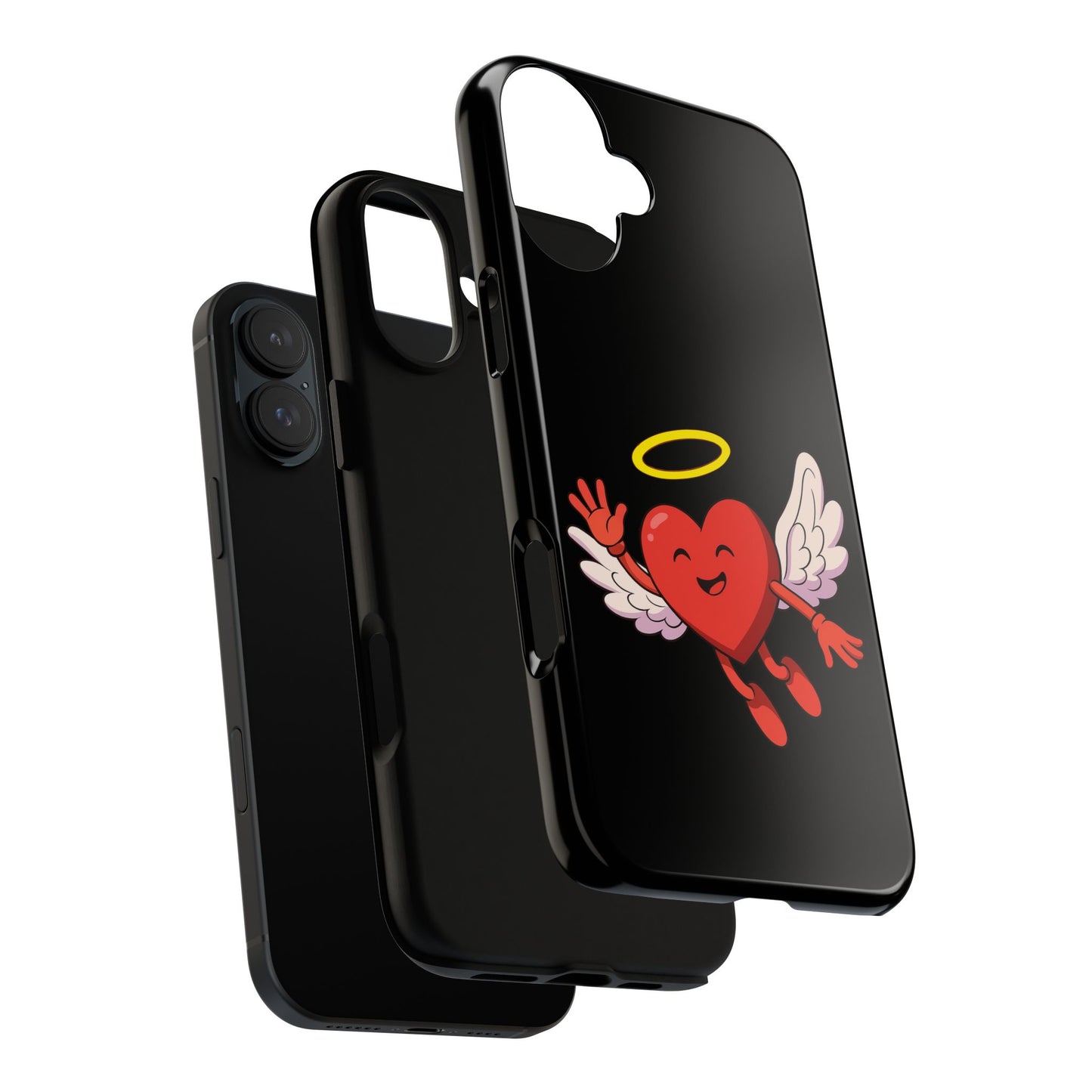 Cute Angel Heart Phone Case | Tough Cases for Everyday Protection, Gift for Friends, Unique Phone Cover, Valentine's Day