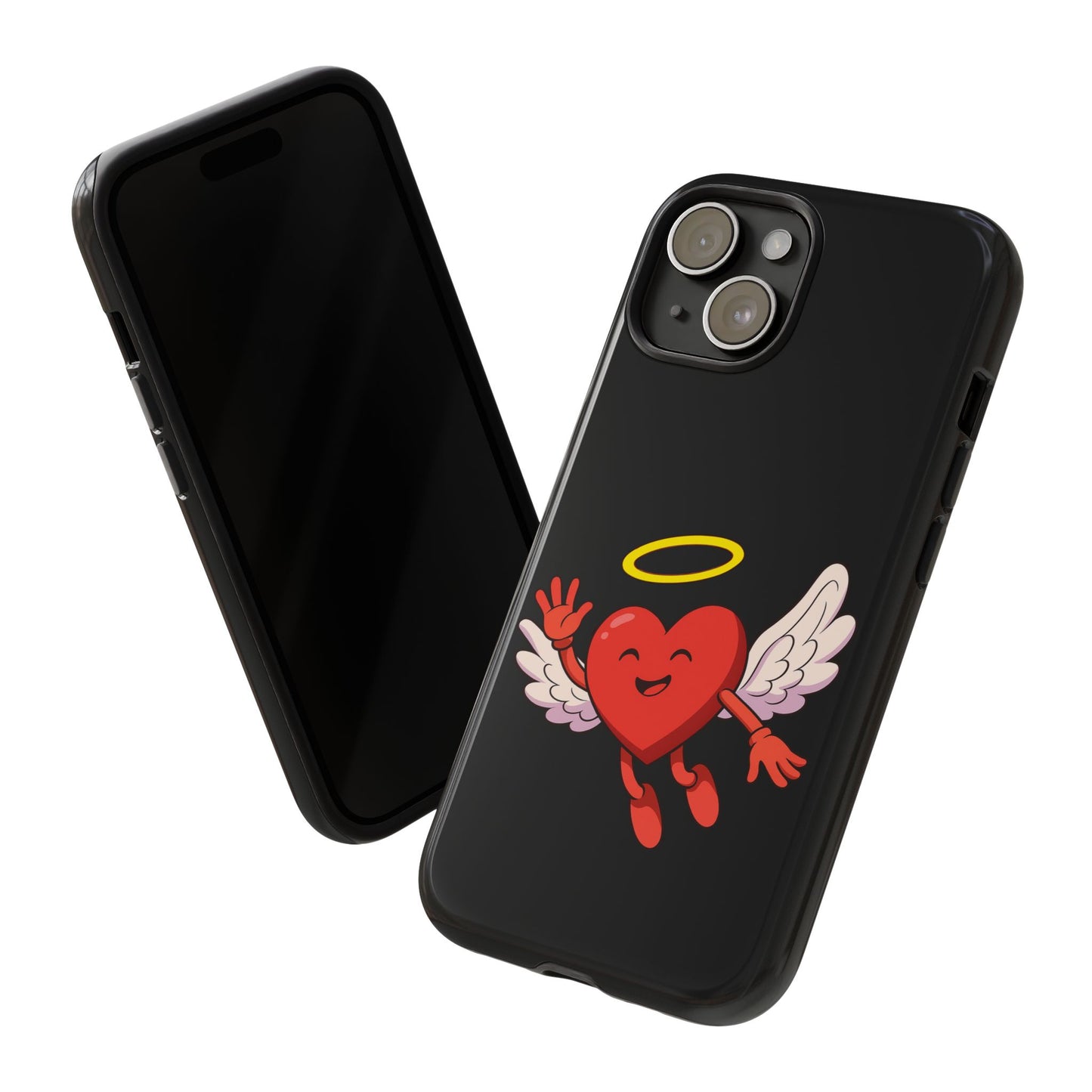 Cute Angel Heart Phone Case | Tough Cases for Everyday Protection, Gift for Friends, Unique Phone Cover, Valentine's Day