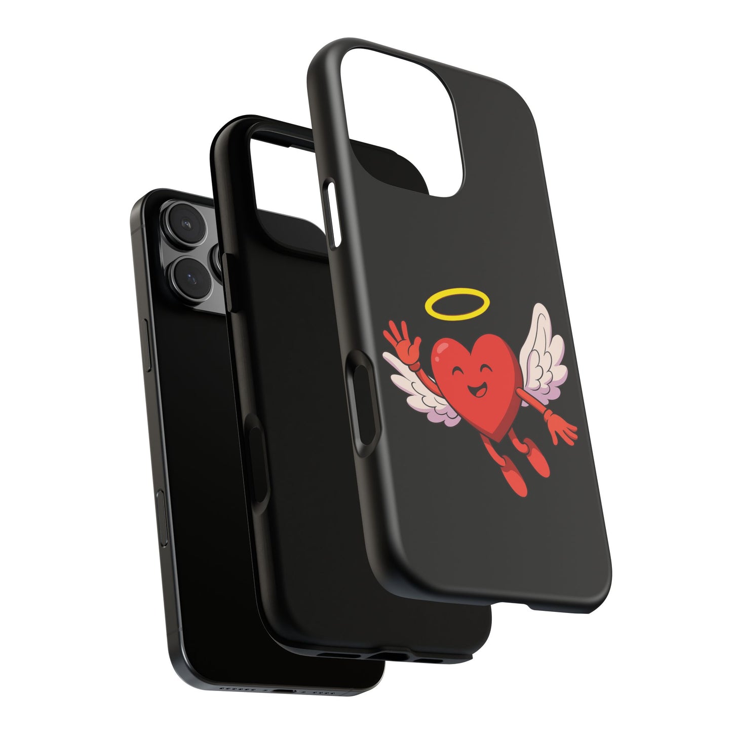 Cute Angel Heart Phone Case | Tough Cases for Everyday Protection, Gift for Friends, Unique Phone Cover, Valentine's Day