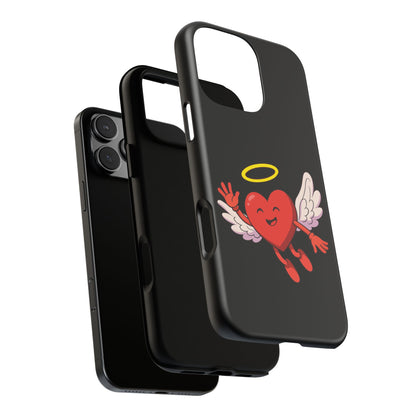 Cute Angel Heart Phone Case | Tough Cases for Everyday Protection, Gift for Friends, Unique Phone Cover, Valentine's Day