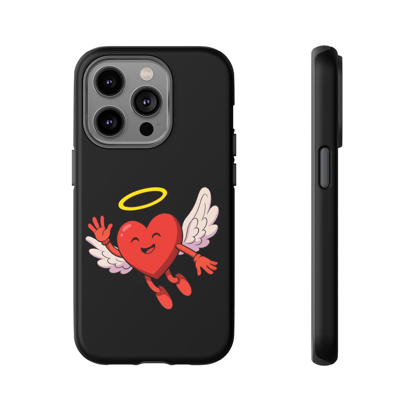Cute Angel Heart Phone Case | Tough Cases for Everyday Protection, Gift for Friends, Unique Phone Cover, Valentine's Day