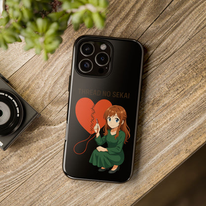 Thread No Sekai - Anime-Inspired Phone Case, Kawaii Design, Gift for Her, Cute Accessory