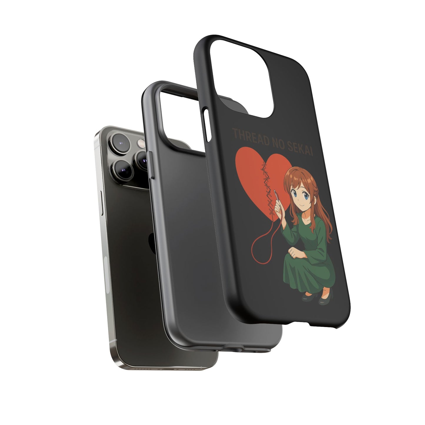 Thread No Sekai - Anime-Inspired Phone Case, Kawaii Design, Gift for Her, Cute Accessory
