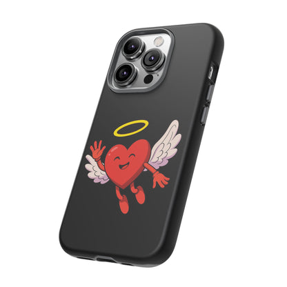 Cute Angel Heart Phone Case | Tough Cases for Everyday Protection, Gift for Friends, Unique Phone Cover, Valentine's Day