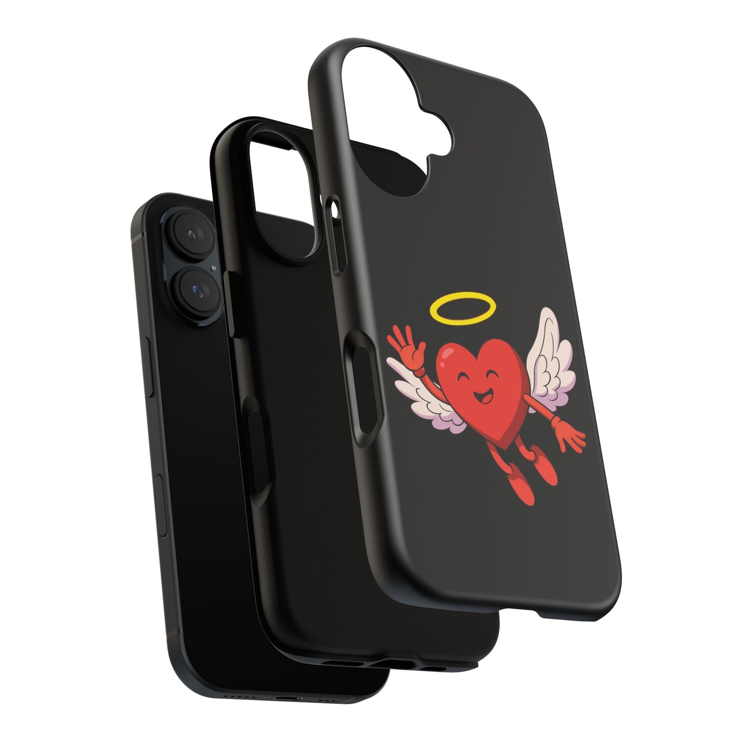 Cute Angel Heart Phone Case | Tough Cases for Everyday Protection, Gift for Friends, Unique Phone Cover, Valentine's Day