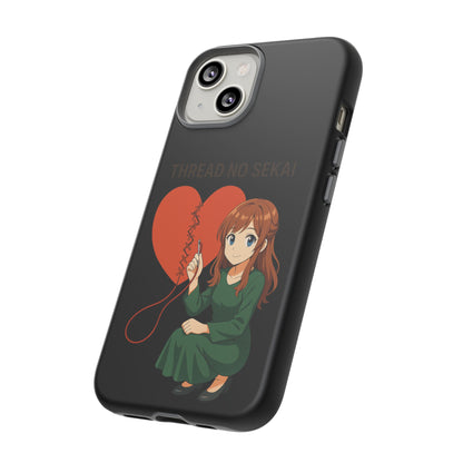 Thread No Sekai - Anime-Inspired Phone Case, Kawaii Design, Gift for Her, Cute Accessory