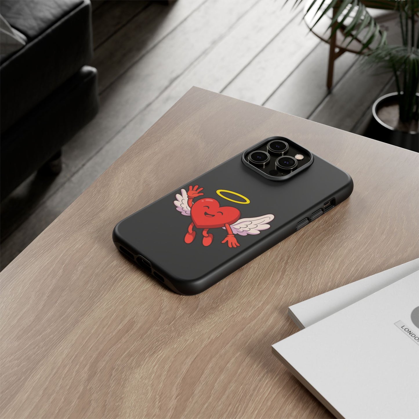 Cute Angel Heart Phone Case | Tough Cases for Everyday Protection, Gift for Friends, Unique Phone Cover, Valentine's Day