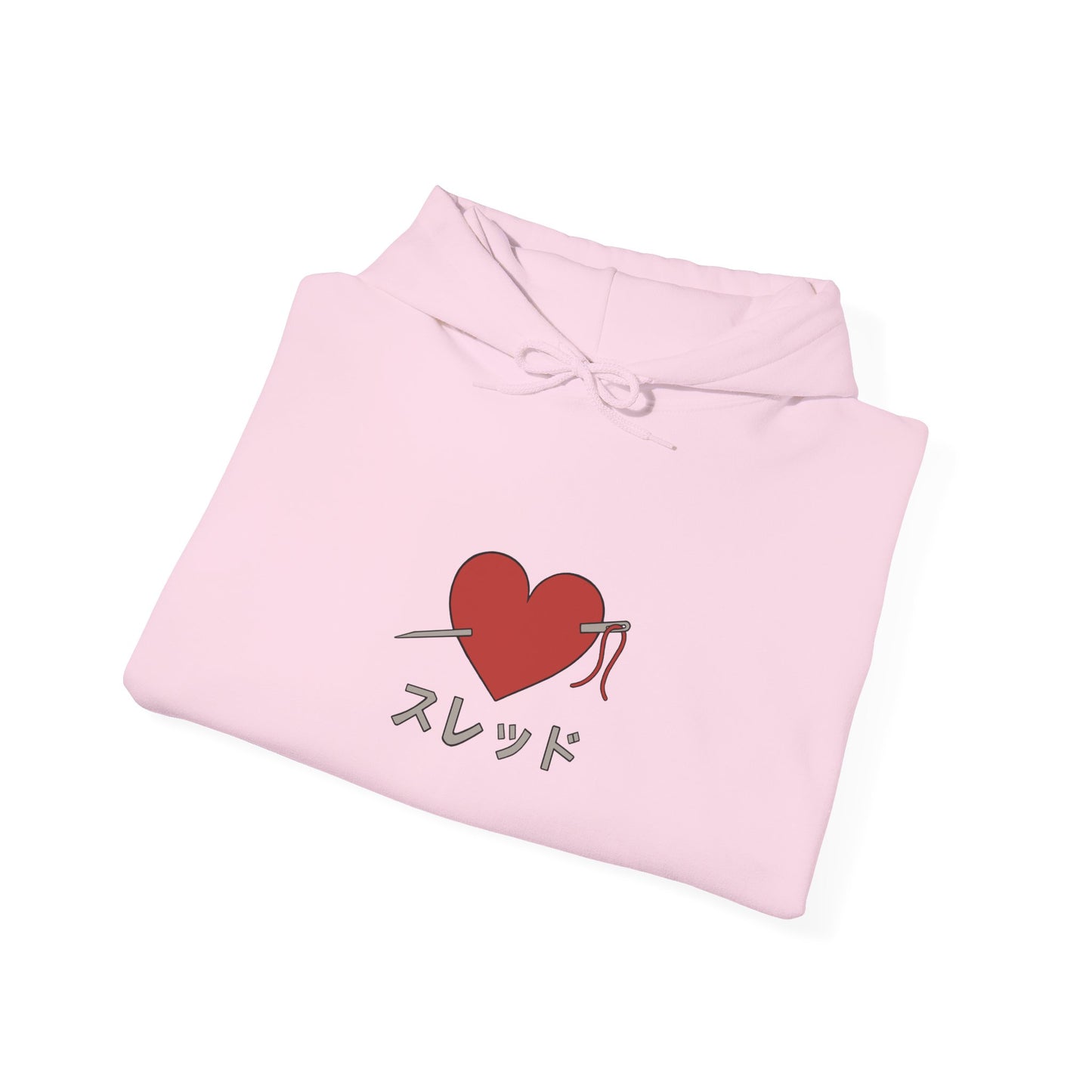 Threaded Heart Anime Hoodie