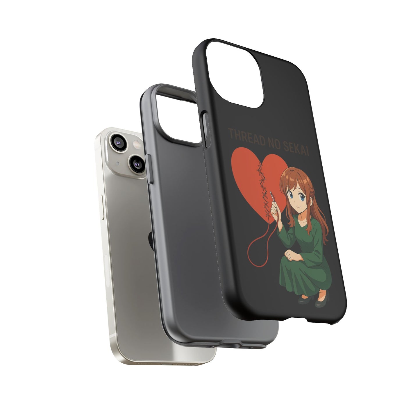 Thread No Sekai - Anime-Inspired Phone Case, Kawaii Design, Gift for Her, Cute Accessory
