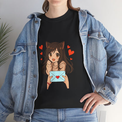 Anime Cat Girl In-Love T-Shirt