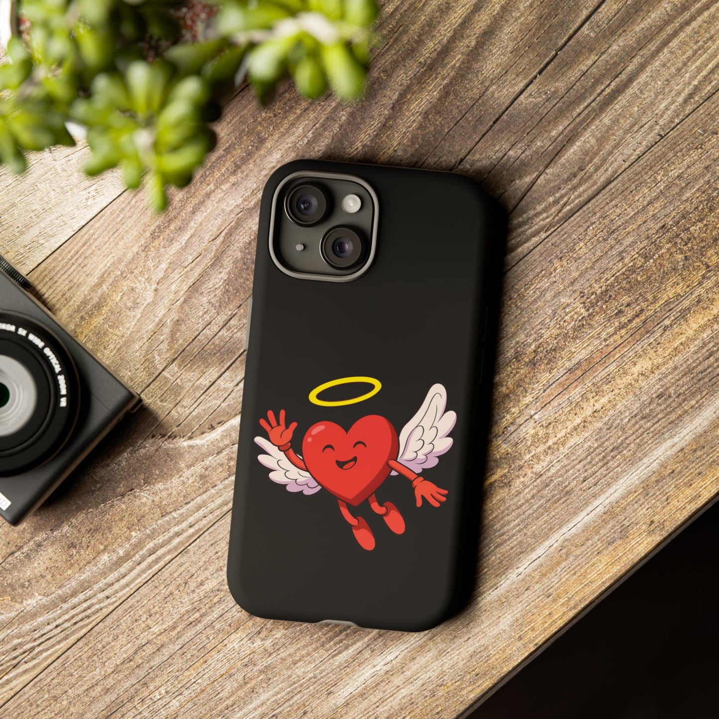 Cute Angel Heart Phone Case | Tough Cases for Everyday Protection, Gift for Friends, Unique Phone Cover, Valentine's Day