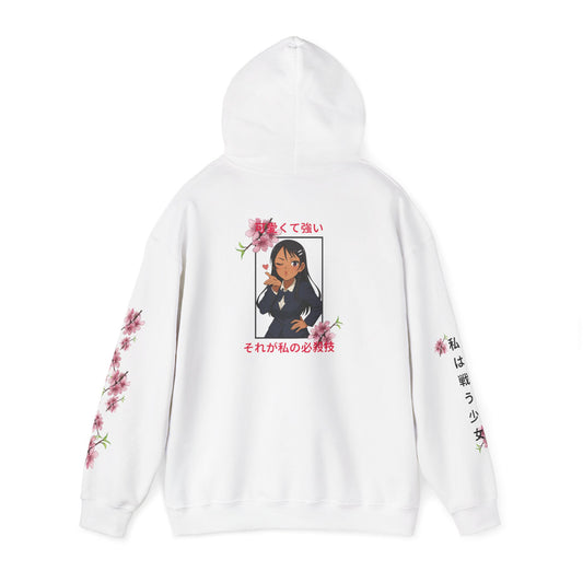 Flirty School Girl Anime Hoodie
