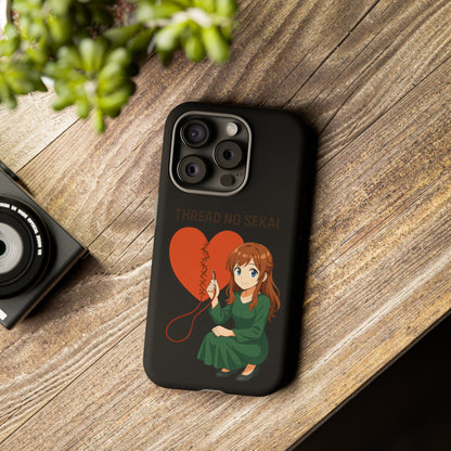 Thread No Sekai - Anime-Inspired Phone Case, Kawaii Design, Gift for Her, Cute Accessory