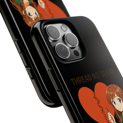 Thread No Sekai - Anime-Inspired Phone Case, Kawaii Design, Gift for Her, Cute Accessory