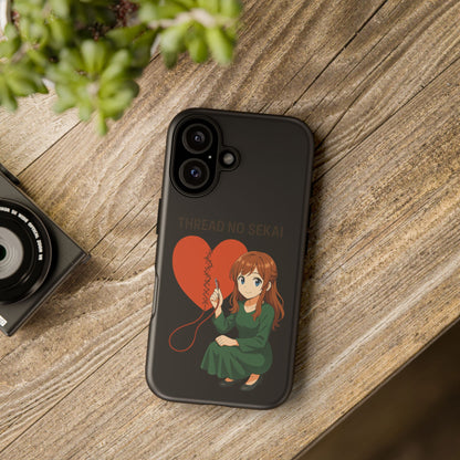 Thread No Sekai - Anime-Inspired Phone Case, Kawaii Design, Gift for Her, Cute Accessory