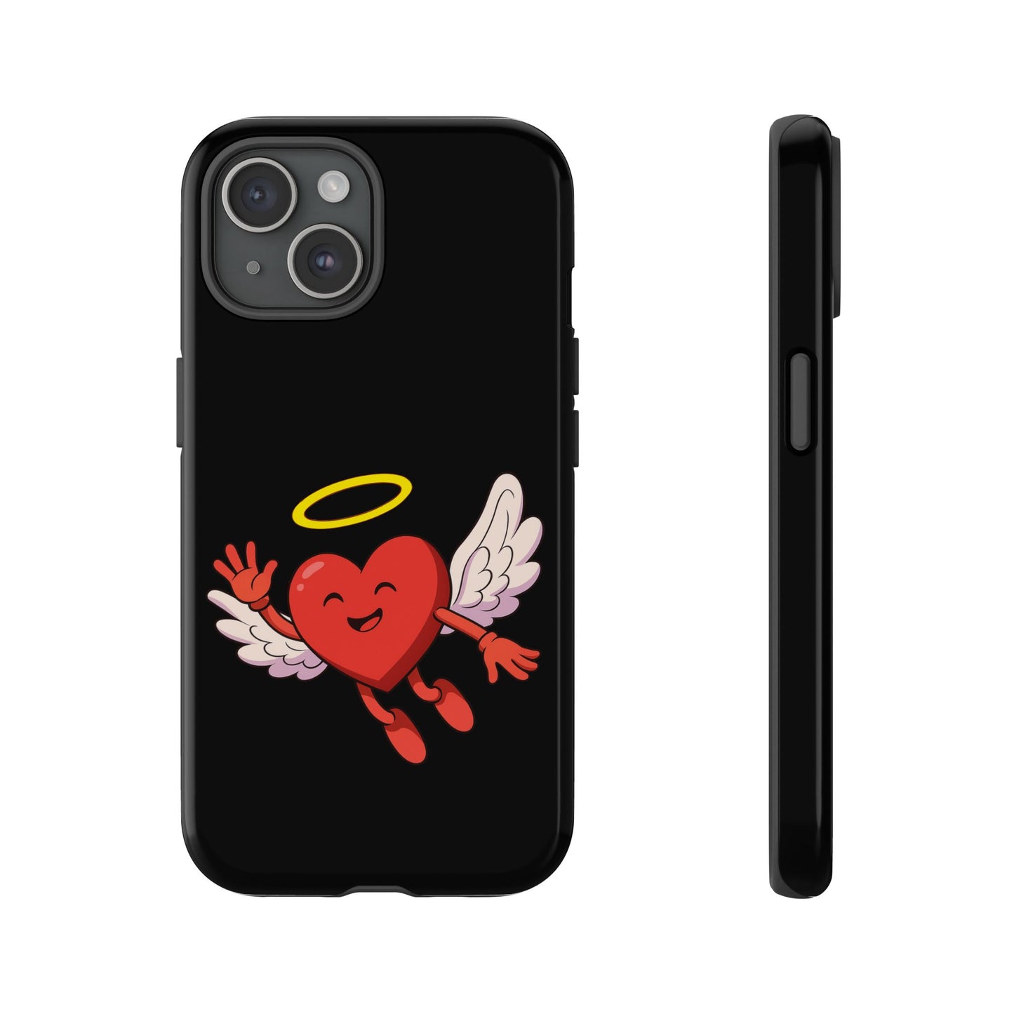Cute Angel Heart Phone Case | Tough Cases for Everyday Protection, Gift for Friends, Unique Phone Cover, Valentine's Day