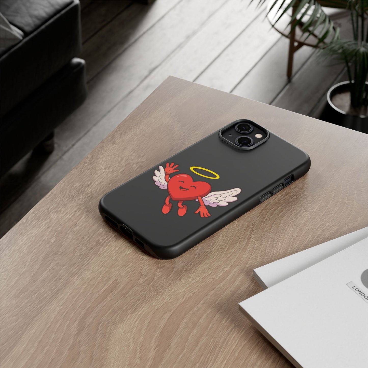 Cute Angel Heart Phone Case | Tough Cases for Everyday Protection, Gift for Friends, Unique Phone Cover, Valentine's Day