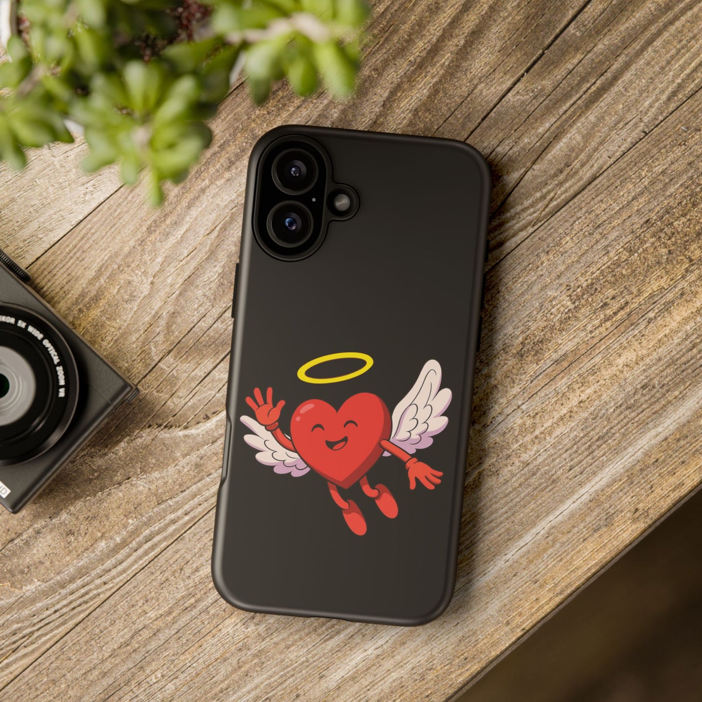 Cute Angel Heart Phone Case | Tough Cases for Everyday Protection, Gift for Friends, Unique Phone Cover, Valentine's Day