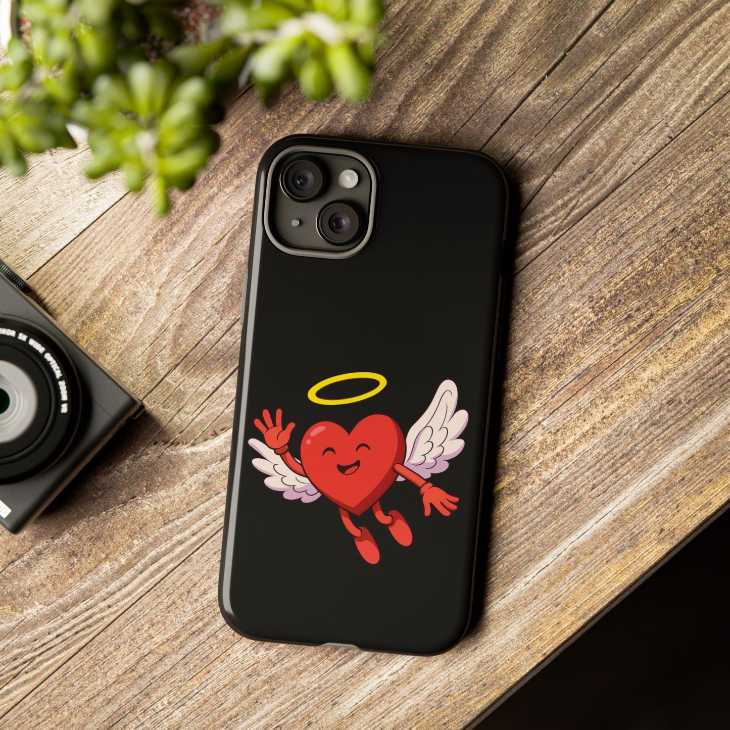 Cute Angel Heart Phone Case | Tough Cases for Everyday Protection, Gift for Friends, Unique Phone Cover, Valentine's Day