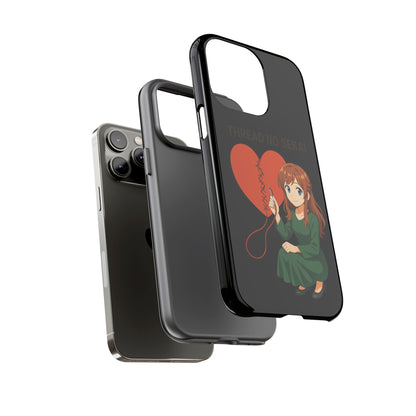 Thread No Sekai - Anime-Inspired Phone Case, Kawaii Design, Gift for Her, Cute Accessory