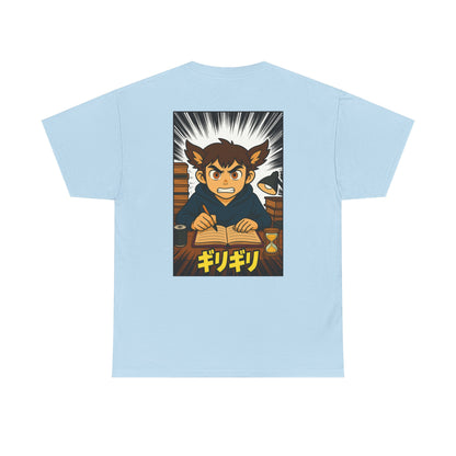 Anime Owl Boy Studying