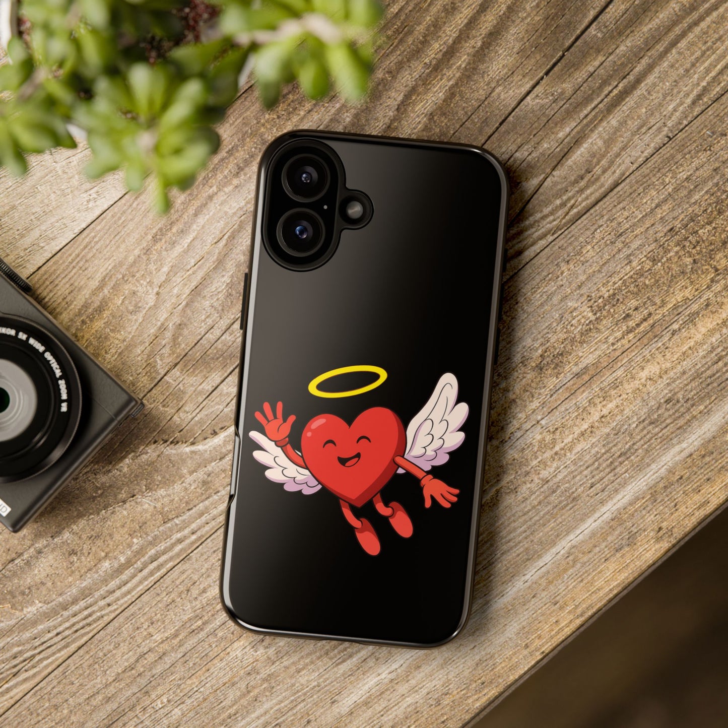 Cute Angel Heart Phone Case | Tough Cases for Everyday Protection, Gift for Friends, Unique Phone Cover, Valentine's Day