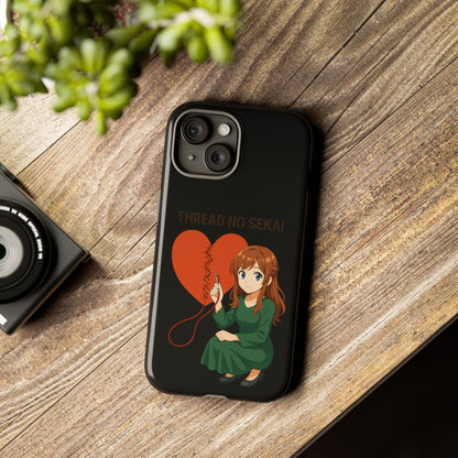 Thread No Sekai - Anime-Inspired Phone Case, Kawaii Design, Gift for Her, Cute Accessory