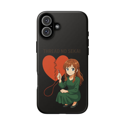 Thread No Sekai - Anime-Inspired Phone Case, Kawaii Design, Gift for Her, Cute Accessory