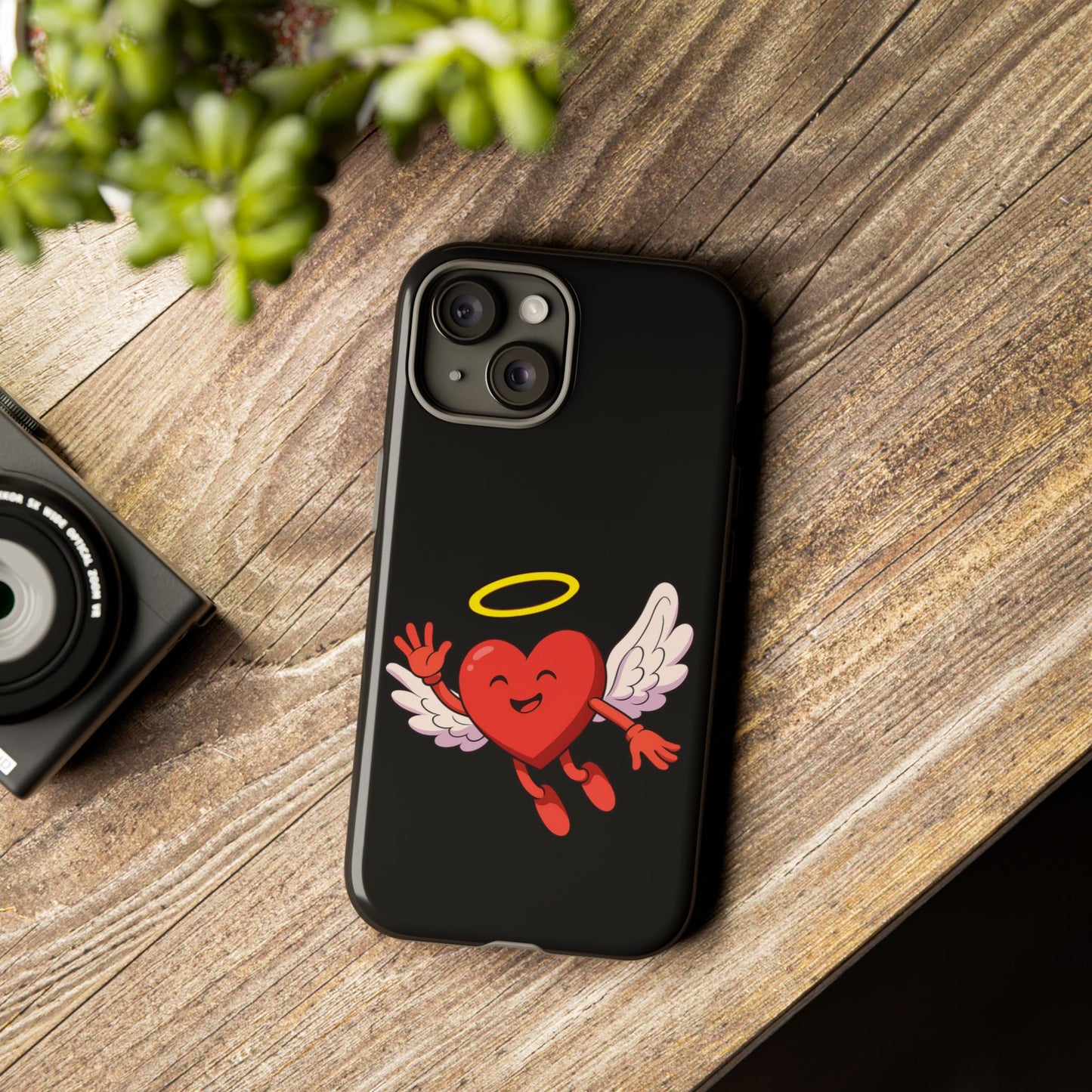 Cute Angel Heart Phone Case | Tough Cases for Everyday Protection, Gift for Friends, Unique Phone Cover, Valentine's Day