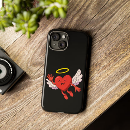 Cute Angel Heart Phone Case | Tough Cases for Everyday Protection, Gift for Friends, Unique Phone Cover, Valentine's Day