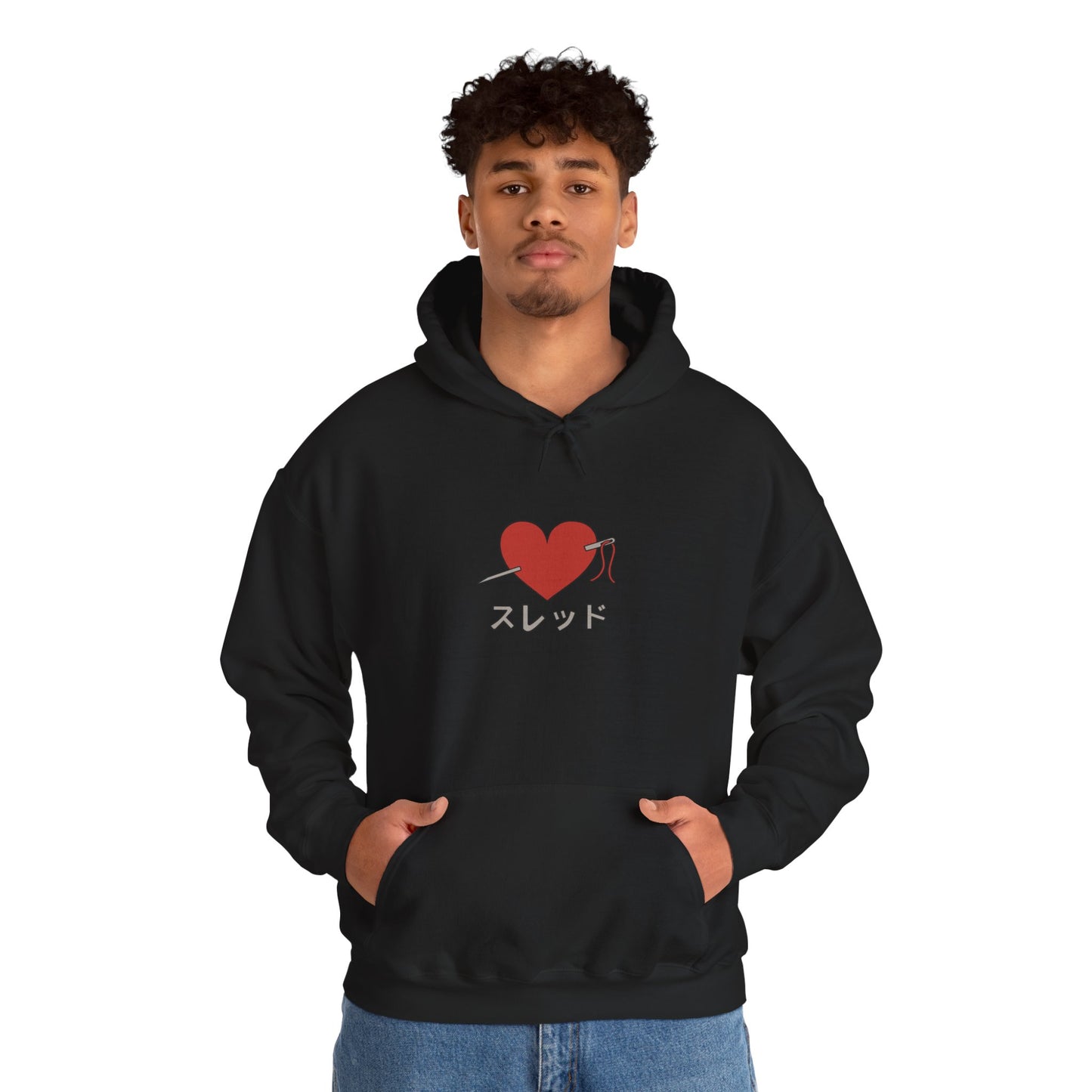 Threaded Heart Anime Hoodie