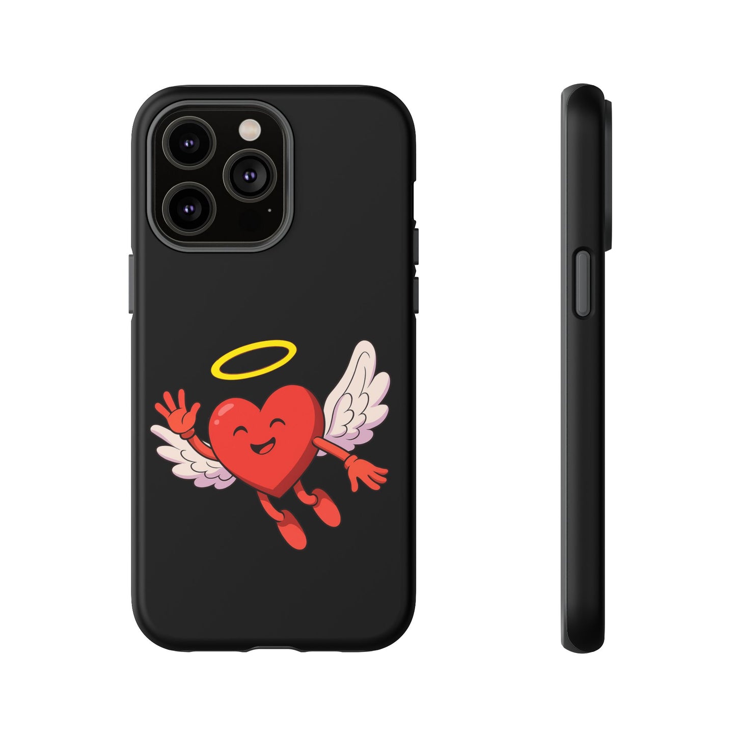 Cute Angel Heart Phone Case | Tough Cases for Everyday Protection, Gift for Friends, Unique Phone Cover, Valentine's Day