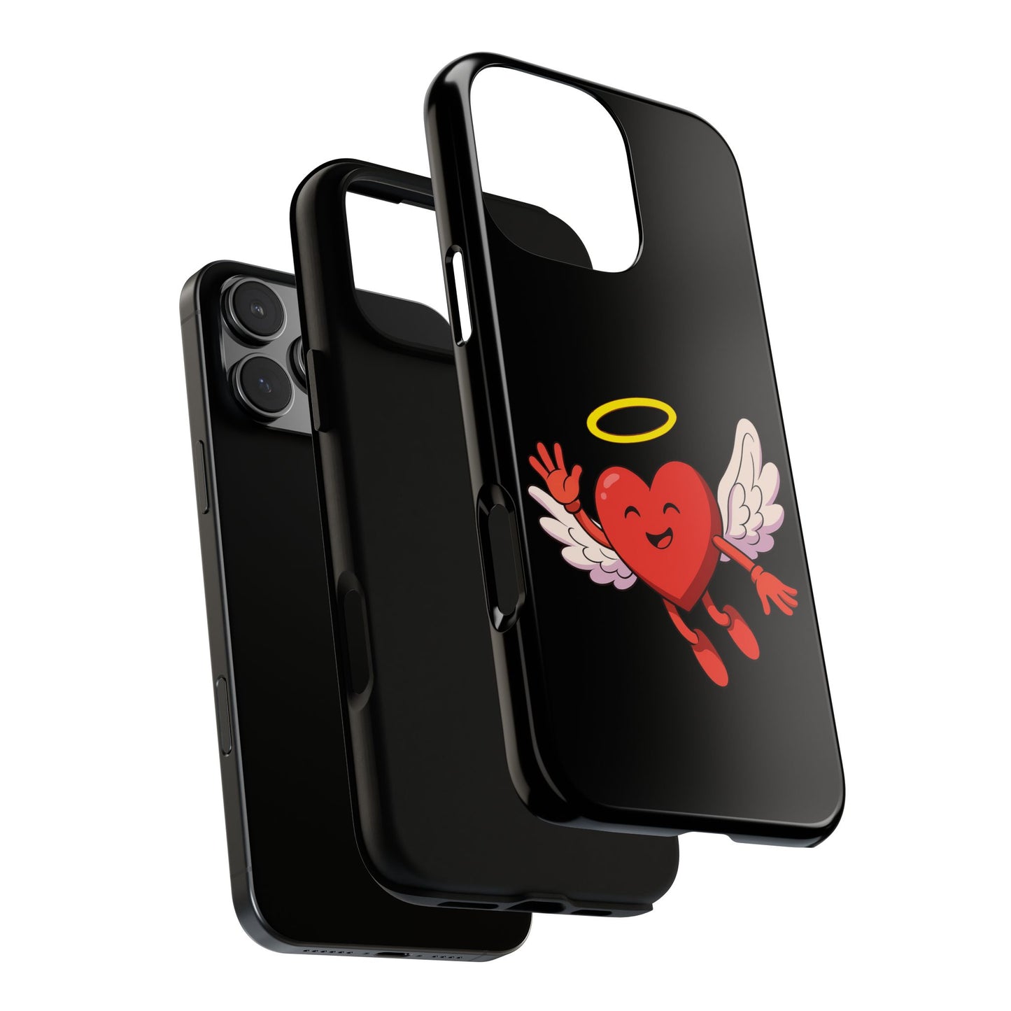 Cute Angel Heart Phone Case | Tough Cases for Everyday Protection, Gift for Friends, Unique Phone Cover, Valentine's Day